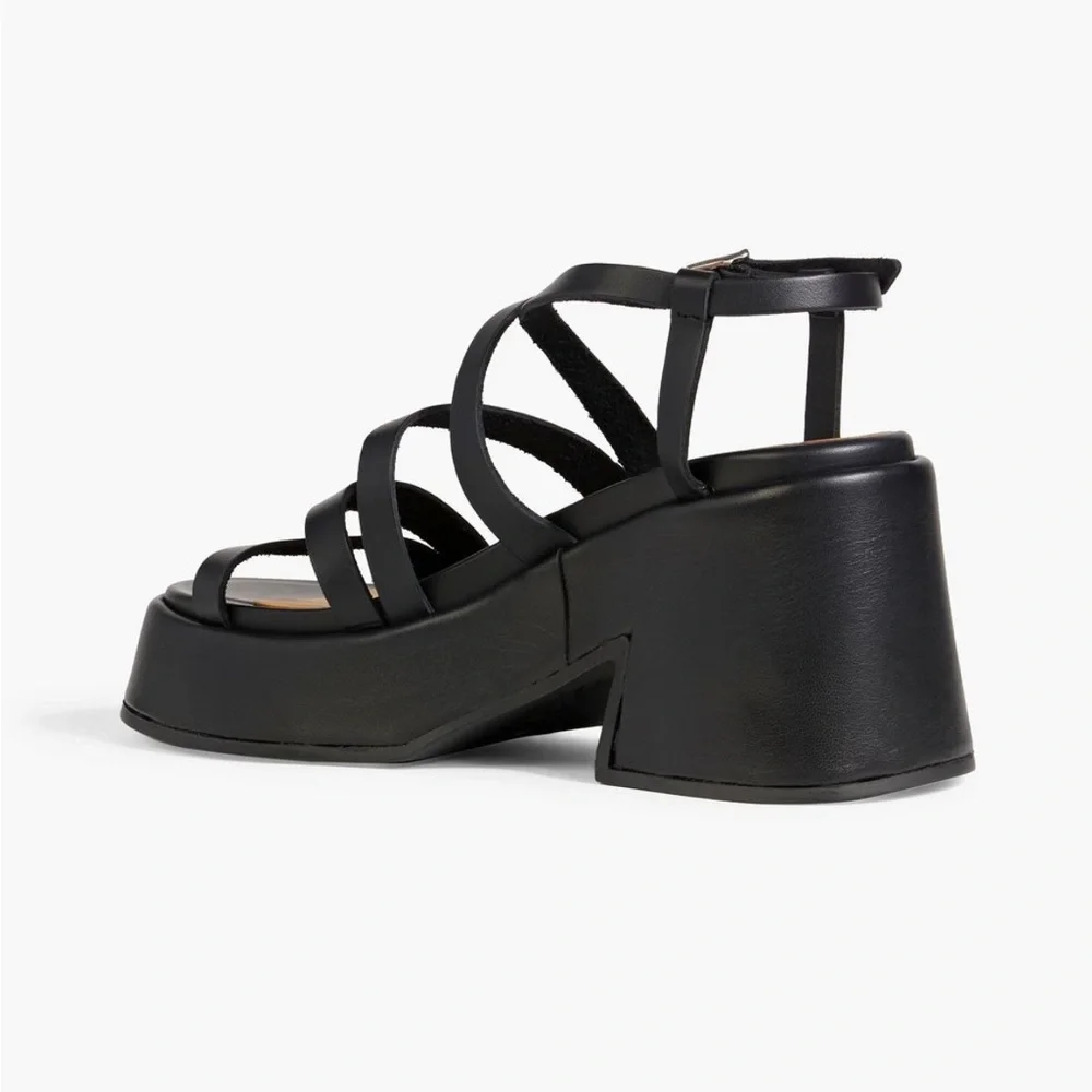 GANNI Platform Leather Sandals